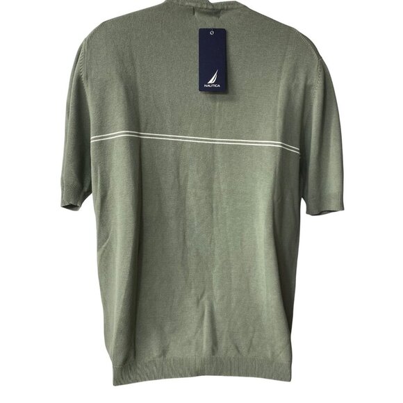 Nautica Mens Green Short Sleeve Crewneck Sweater Size Md NWT - Picture 2 of 7